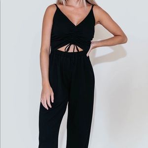 Kittenish Essential Black Jumpsuit size small